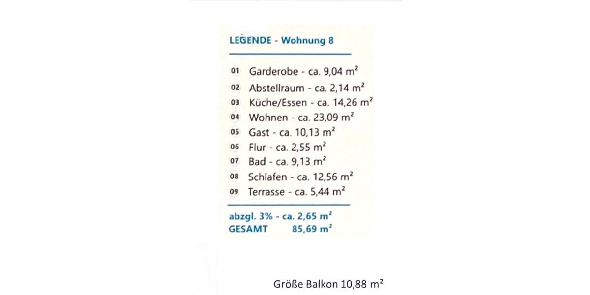 Etagenwohnung Bad Neustadt an der Saale - 3 Zimmer, 85 m&sup2;, 820&euro; | Angebot:26356658