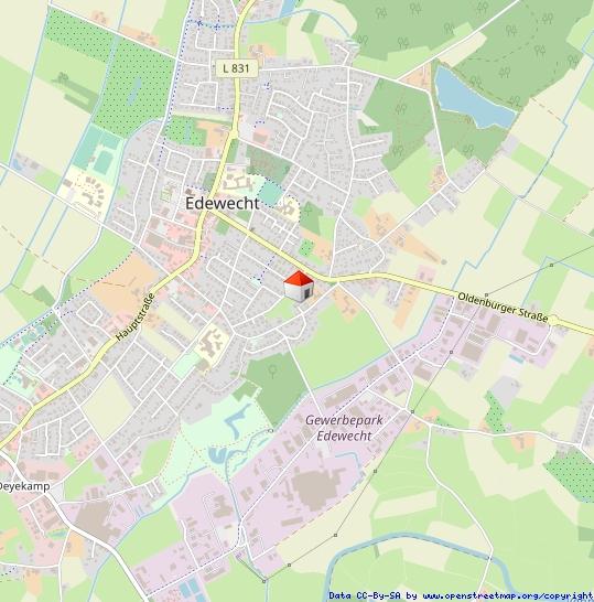 Erdgeschoßwohnung Edewecht - 2 Zimmer, 77 m&sup2;, 890&euro; | Angebot:25511131