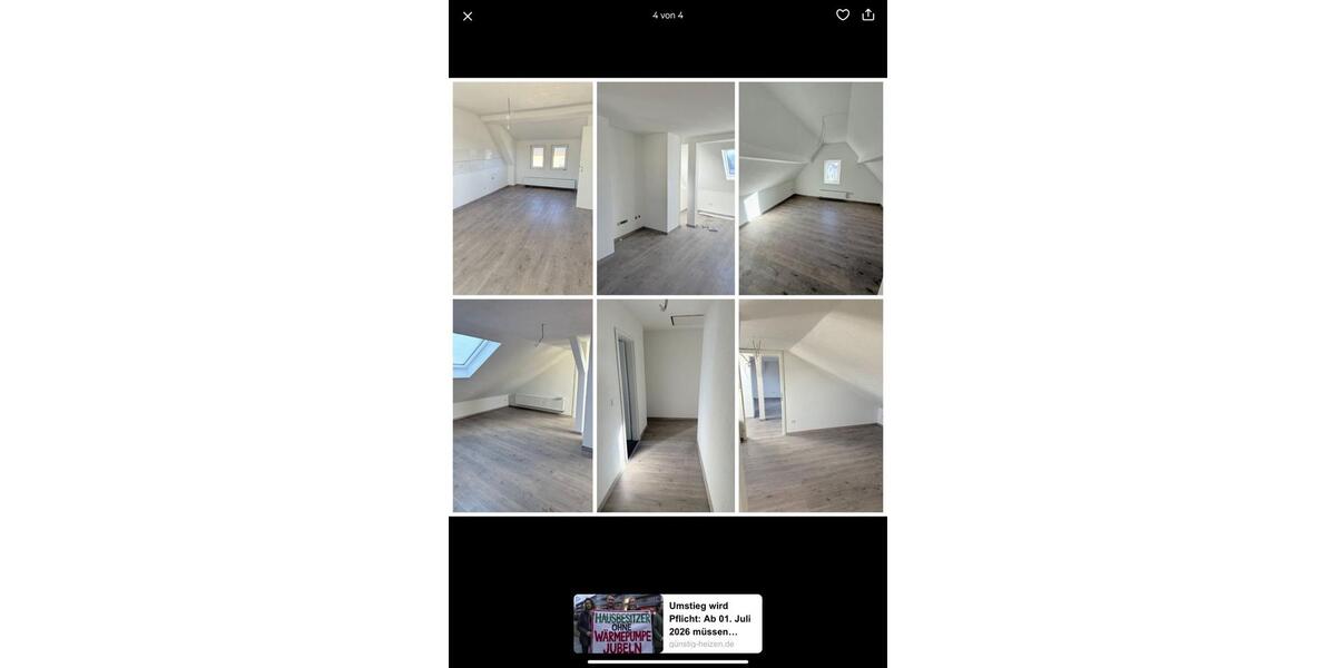 Etagenwohnung Pohlheim - 2 Zimmer, 100 m&sup2;, 875&euro; | Angebot:25830885