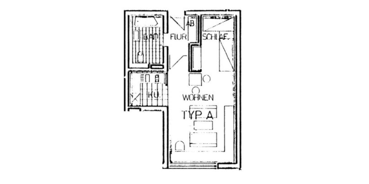 1,5-Zimmer-Wohnung mit Aufzug und Kellerabteil in zentraler Lage 1 zimmer