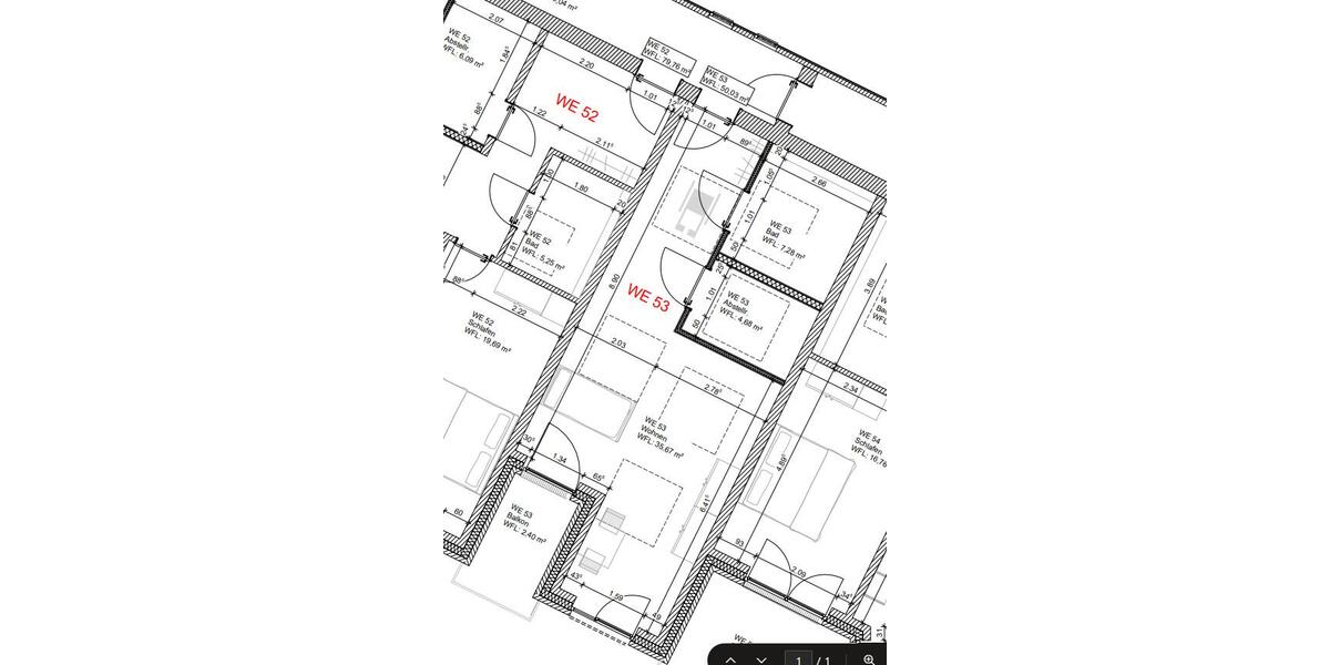 Etagenwohnung Osnabrück Eversburg - 1 Zimmer, 50 m&sup2;, 770&euro; | Angebot:26645673