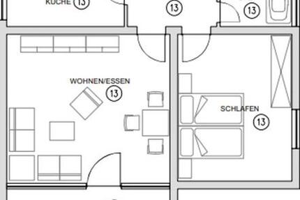 Wohnung Mannheim Sandhofen - 2 Zimmer, 60 m&sup2;, 960&euro; | Angebot:25886765