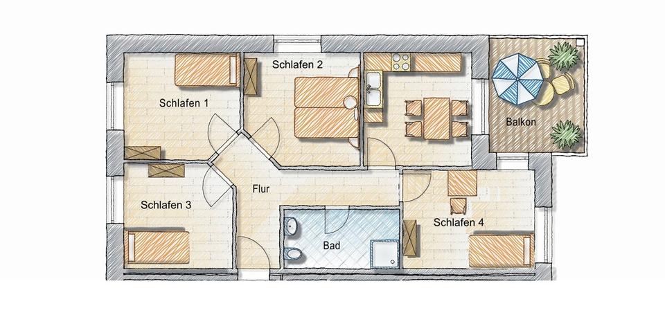 Etagenwohnung Vechta - 4 Zimmer, 12 m&sup2;, 270&euro; | Angebot:24748266