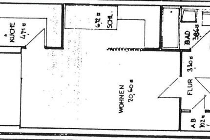 sanierte 1,5-Zimmer-EG-Wohnung barrierearm – teilmöbliert Stell 1 zimmer