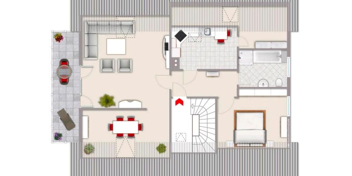 Dachgeschoßwohnung Bünde - 3 Zimmer, 84 m&sup2;, 950&euro; | Angebot:26676949