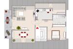 Dachgeschoßwohnung Bünde - 3 Zimmer, 84 m&sup2;, 950&euro; | Angebot:26676949