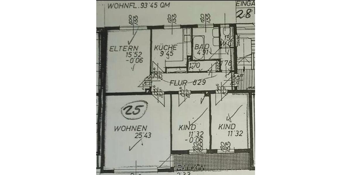 Etagenwohnung Rosenheim Innenstadt - 4 Zimmer, 94 m&sup2;, 1.500&euro; | Angebot:24661889