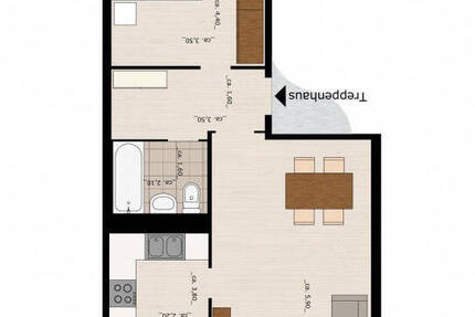 Sanierte 2-RaumWohnung mit Balkon