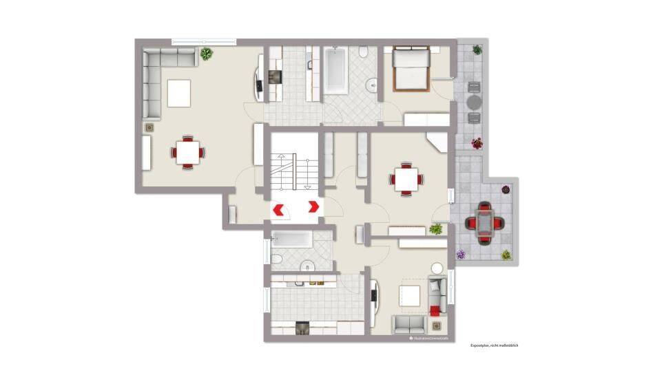 Etagenwohnung Amberg Schäflohe - 2 Zimmer, 90 m&sup2;, 675&euro; | Angebot:26595286