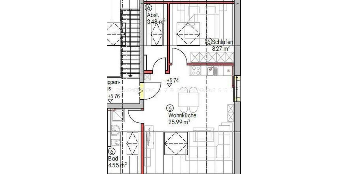Dachgeschoßwohnung Essenbach - 2 Zimmer, 42 m&sup2;, 635&euro; | Angebot:26047082