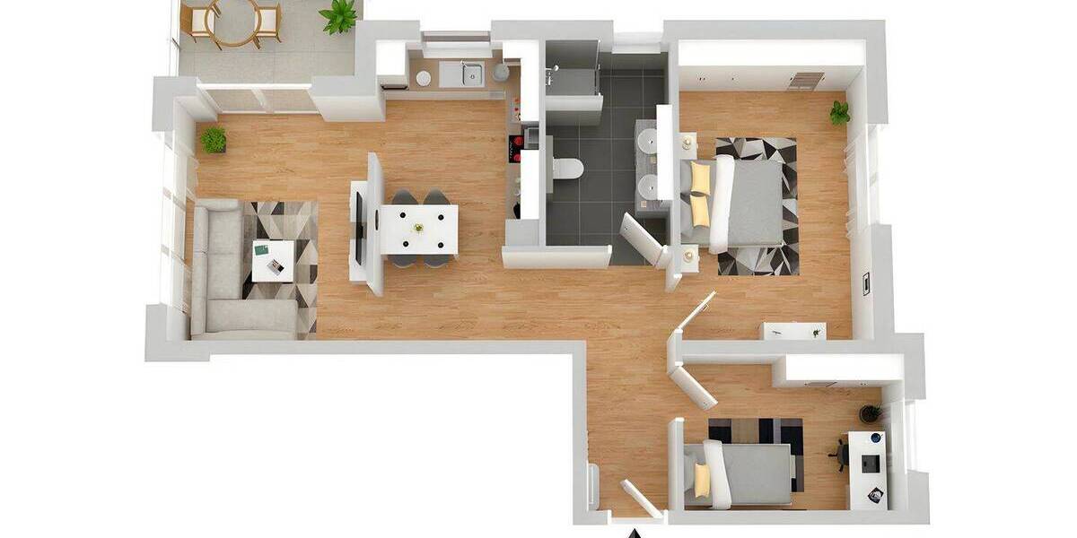 Etagenwohnung Montabaur Montabaur - 3 Zimmer, 73 m&sup2;, 1.290&euro; | Angebot:26805521