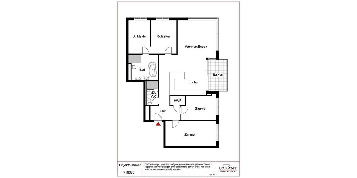 Etagenwohnung Heilbronn Kernstadt - 4 Zimmer, 124 m&sup2;, 2.150&euro; | Angebot:25730265