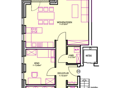 Moderne 3-Zimmer-Wohnung im Obergeschoss in Olfen zu vermieten 3 zimmer