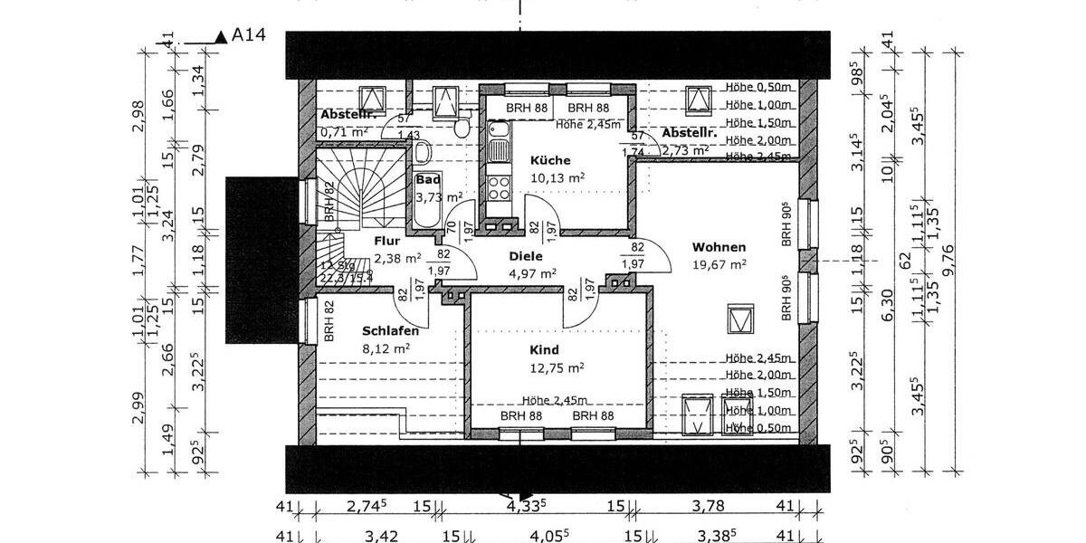Dachgeschoßwohnung Bergen auf Rügen - 4 Zimmer, 90 m&sup2;, 900&euro; | Angebot:24924490