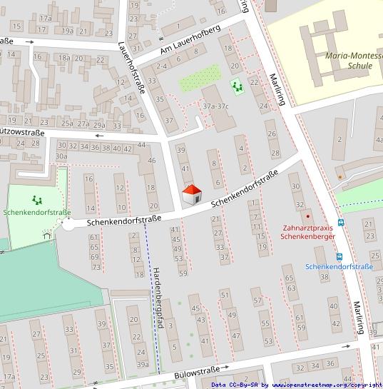 Erdgeschoßwohnung Lübeck Sankt Gertrud - 2 Zimmer, 46 m&sup2;, 486&euro; | Angebot:25959727