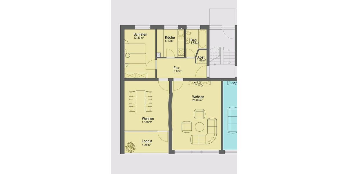 Etagenwohnung Fehmarn - 3 Zimmer, 80 m&sup2;, 960&euro; | Angebot:26537356