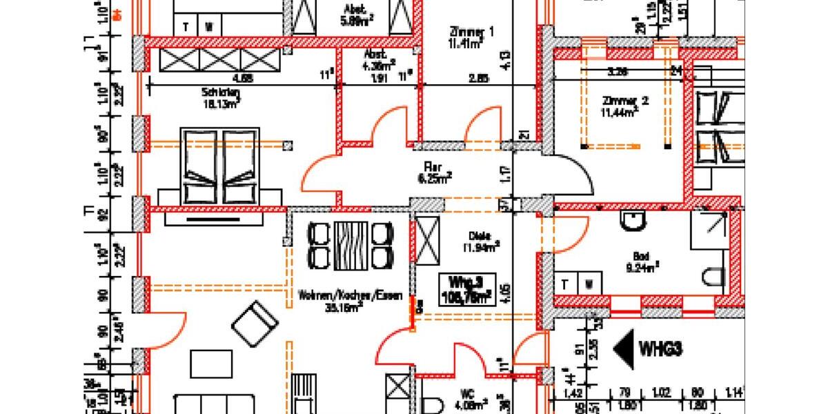 Terrassenwohnung Badbergen - 4 Zimmer, 95 m&sup2;, 900&euro; | Angebot:25963581