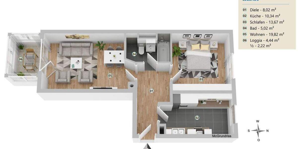 ERSTBEZUG nach MODERNISIERUNG: 2 Zimmer-Dachgeschosswohnung mit Blick über München... 2 zimmer