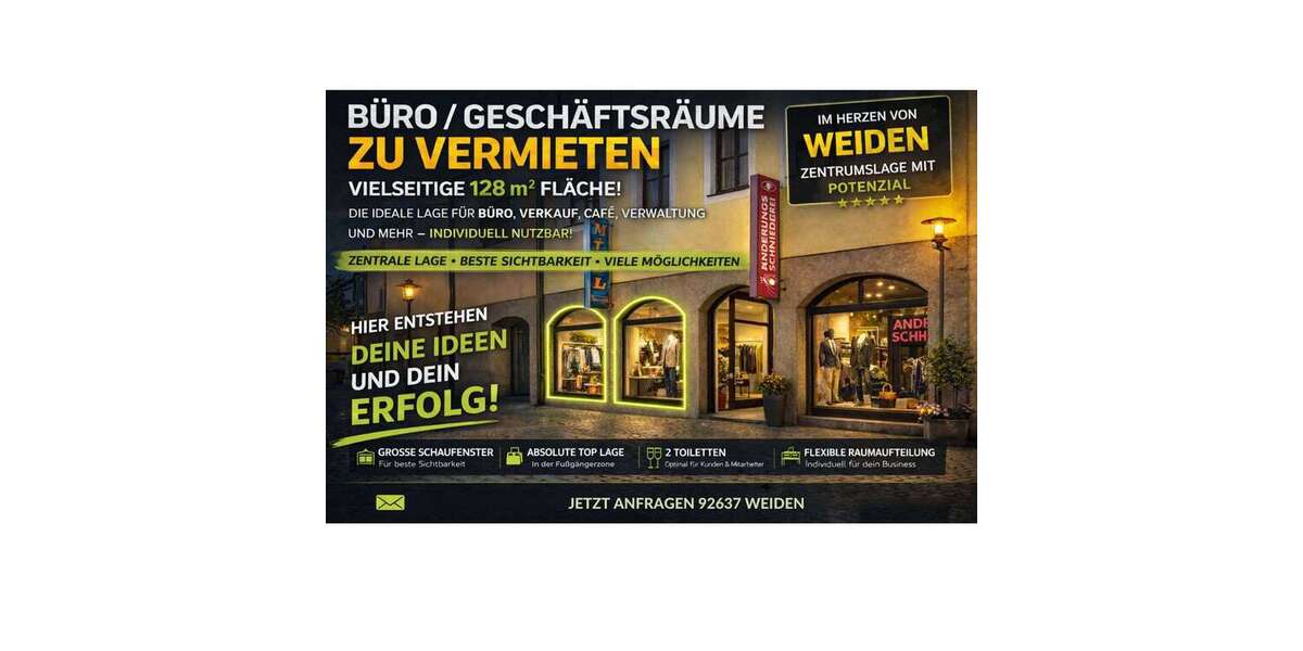Gewerbeobjekt Weiden - 1.500&euro; | Angebot:23134503