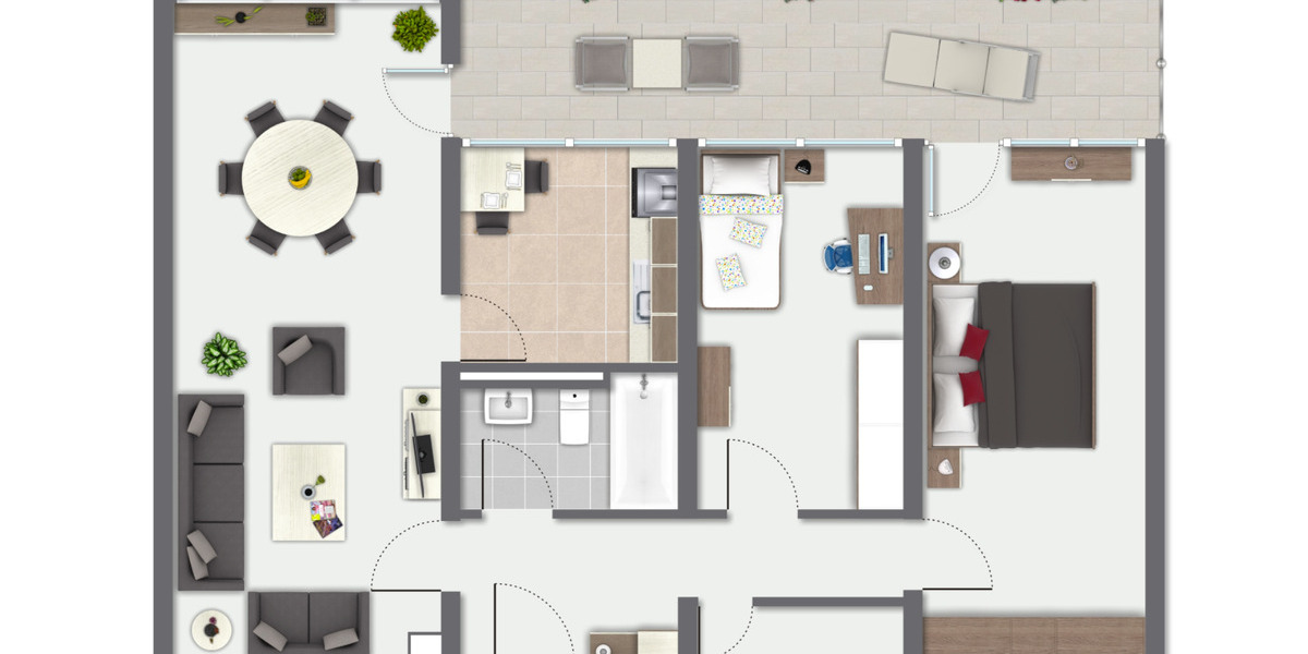 Etagenwohnung Unterhaching - 3 Zimmer, 88 m&sup2;, 1.900&euro; | Angebot:24661912