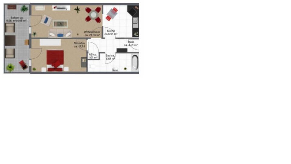 Etagenwohnung Naumburg (Saale) - 2 Zimmer, 63 m&sup2;, 500&euro; | Angebot:26503077