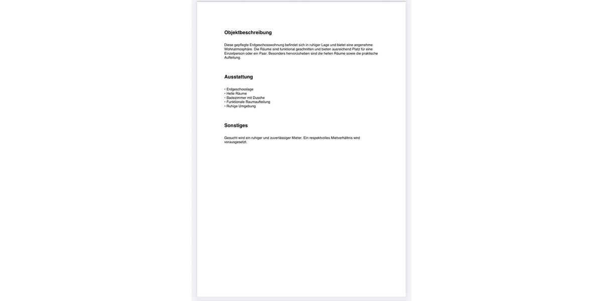 Erdgeschoßwohnung Sankt Margarethen - 2.5 Zimmer, 96 m&sup2;, 750&euro; | Angebot:26089018