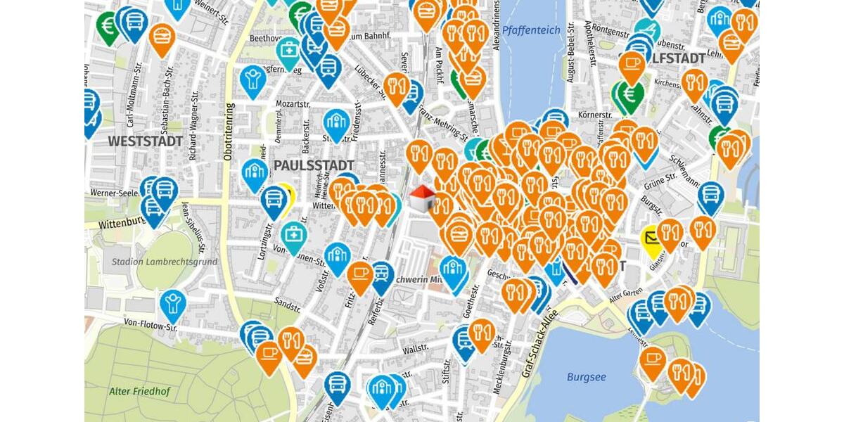 Dachgeschoßwohnung Schwerin - 2 Zimmer, 60 m&sup2;, 967&euro; | Angebot:26546391