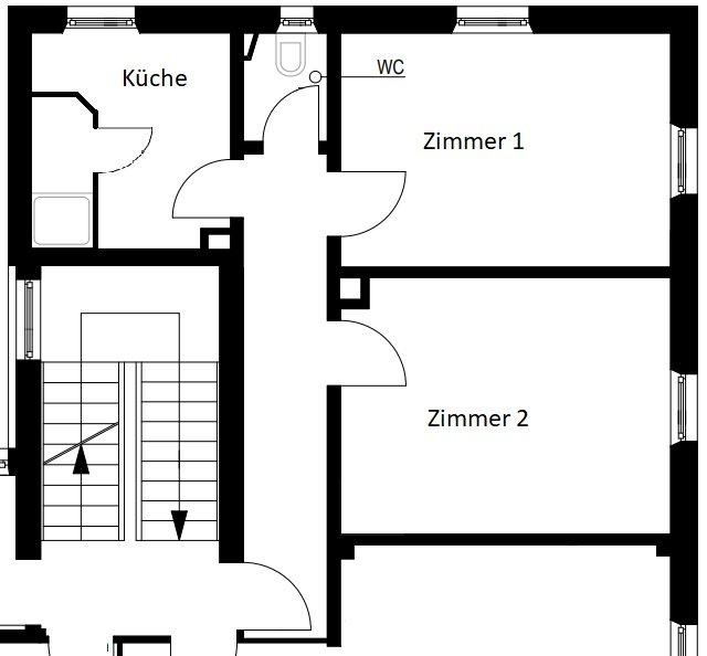 Etagenwohnung Augsburg Oberhausen - 2 Zimmer, 46 m&sup2;, 945&euro; | Angebot:26624091