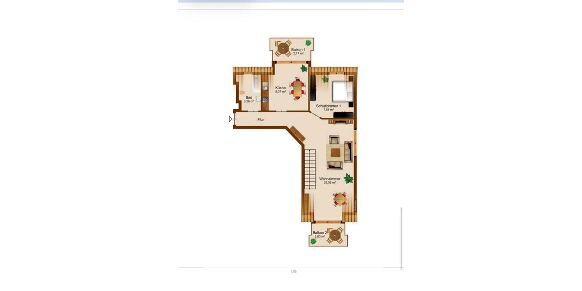 Maisonettenwohnung Bad Lauchstädt - 3 Zimmer, 69 m&sup2;, 800&euro; | Angebot:26248480