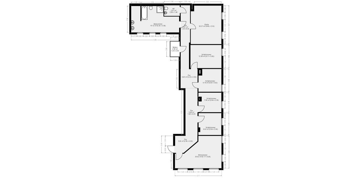 Etagenwohnung Geisa - 5 Zimmer, 130 m&sup2;, 715&euro; | Angebot:26083197