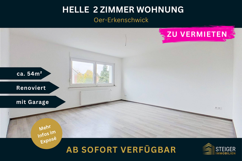 Wohnung zum Mieten in Oer-Erkenschwick 297 € 54 m² 2 zimmer