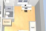 Etagenwohnung Gießen Anneröder Siedlung - 1 Zimmer, 15 m&sup2;, 290&euro; | Angebot:25932471