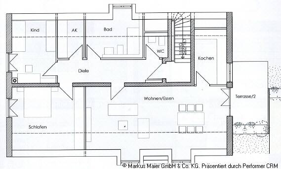 Etagenwohnung Isen - 3 Zimmer, 105 m&sup2;, 1.350&euro; | Angebot:26742072