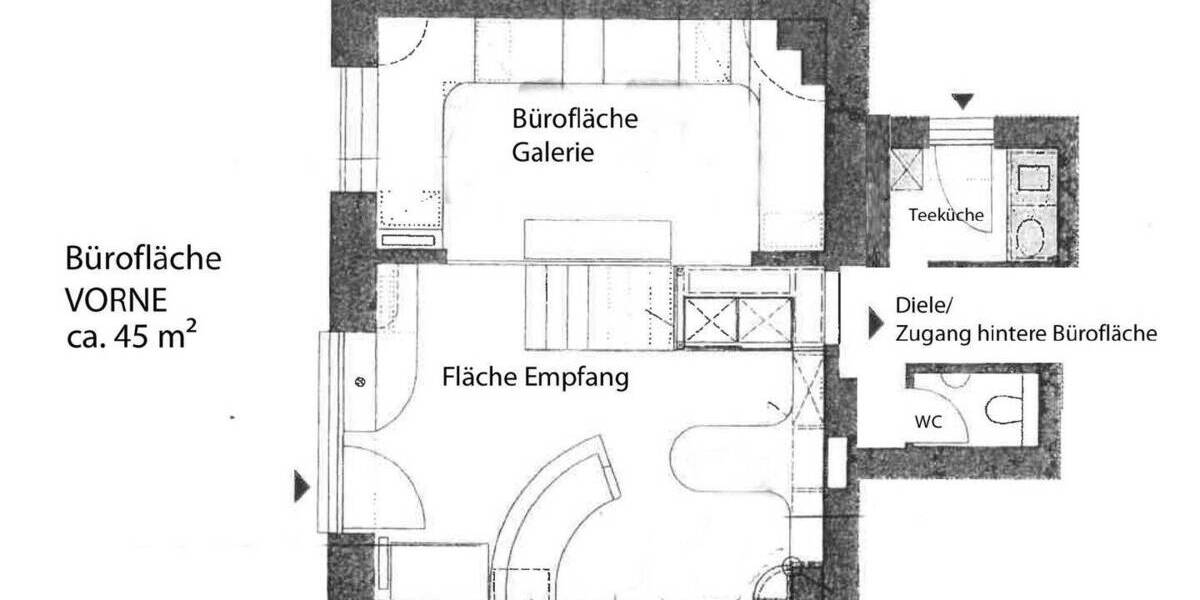 Gewerbeobjekt München Schwabing-West - 3 Zimmer, 92 m&sup2;, 2.835&euro; | Angebot:26187219