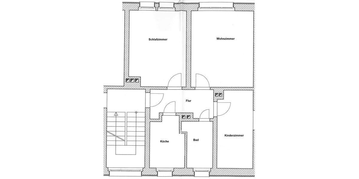 Erdgeschoßwohnung Frankenberg (Sachsen) - 3 Zimmer, 56 m&sup2;, 320&euro; | Angebot:26493218