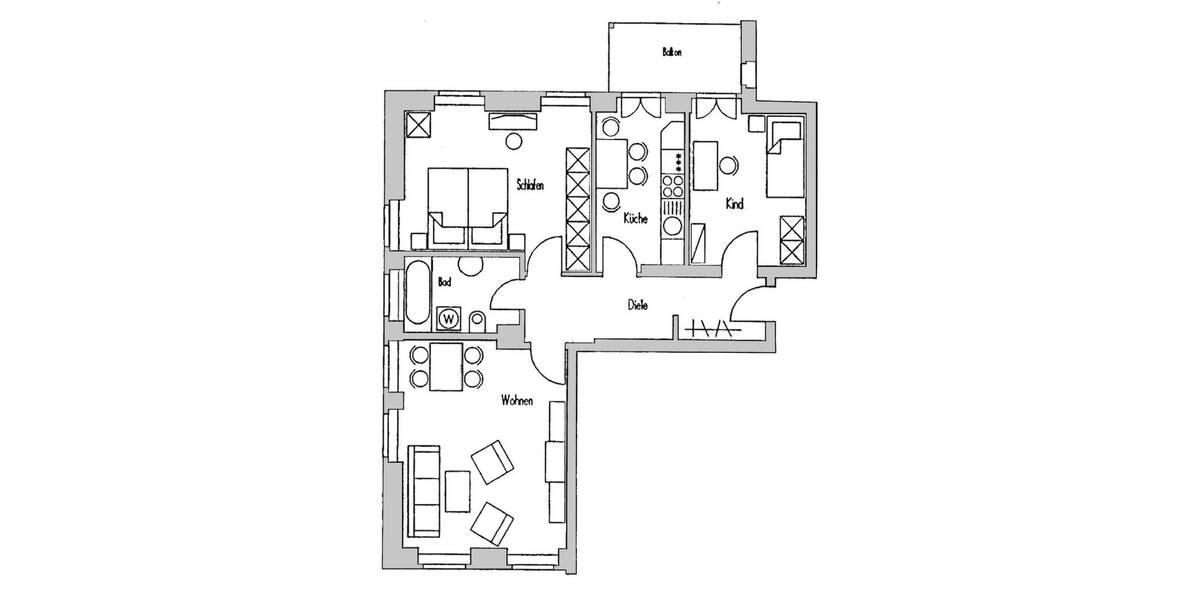 Etagenwohnung Plauen Stadtmitte - 3 Zimmer, 78 m&sup2;, 400&euro; | Angebot:26657190