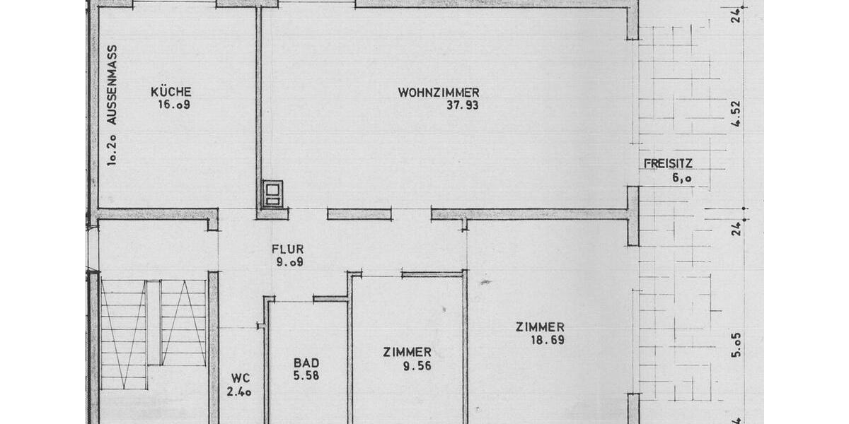 Etagenwohnung Baden-Baden Baden - 3 Zimmer, 99 m&sup2;, 1.089&euro; | Angebot:26638975