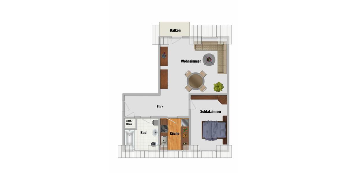Dachgeschoßwohnung Suhl Schmiedefeld am Rennsteig - 2 Zimmer, 55 m&sup2;, 385&euro; | Angebot:26588693