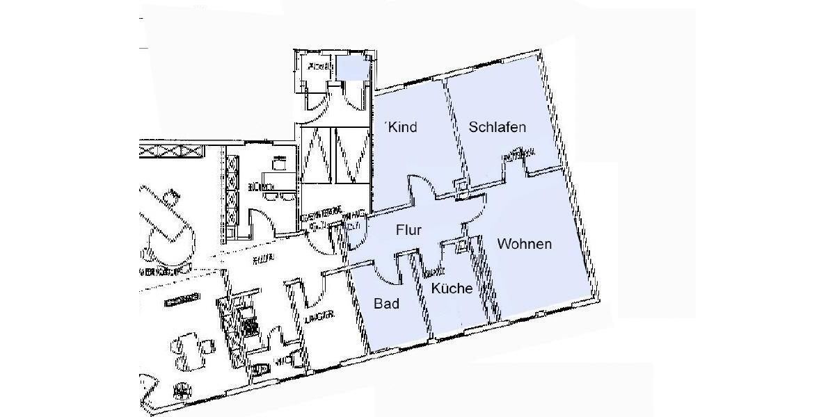 Erdgeschoßwohnung Gotha - 3 Zimmer, 58 m&sup2;, 465&euro; | Angebot:25876336