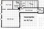 Etagenwohnung Mühlhausen (Thüringen) - 1 Zimmer, 42 m&sup2;, 199&euro; | Angebot:26382580