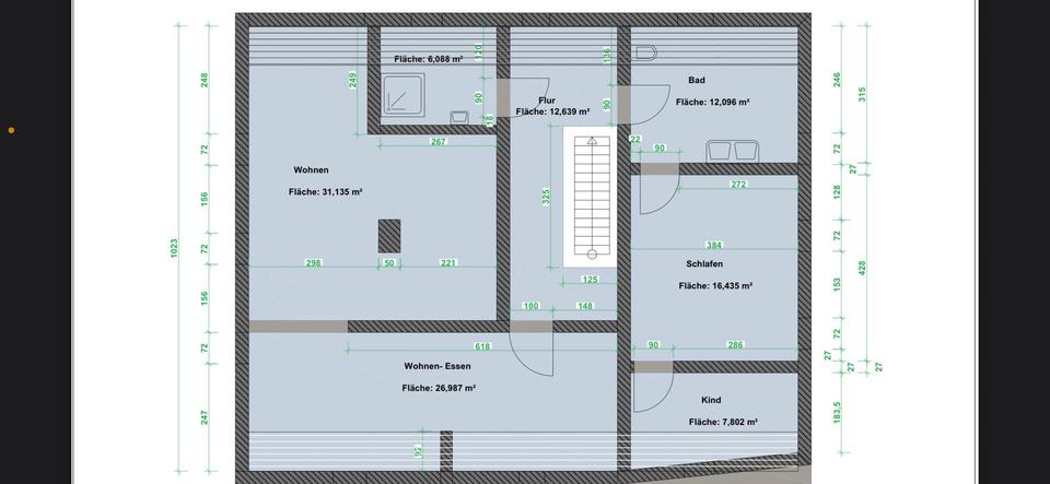 Dachgeschoßwohnung Floh-Seligenthal Seligenthal - 3 Zimmer, 113 m&sup2;, 790&euro; | Angebot:24702804