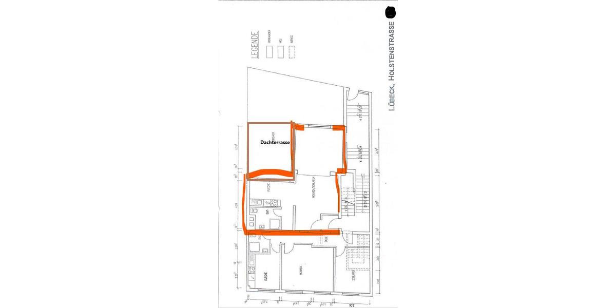 Etagenwohnung Lübeck Innenstadt - 1.5 Zimmer, 50 m&sup2;, 700&euro; | Angebot:26374307