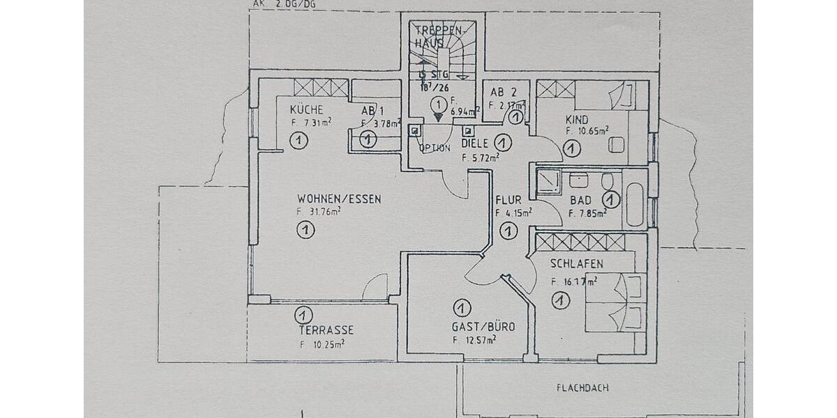 Etagenwohnung Trierweiler - 4 Zimmer, 125 m&sup2;, 1.250&euro; | Angebot:26020739
