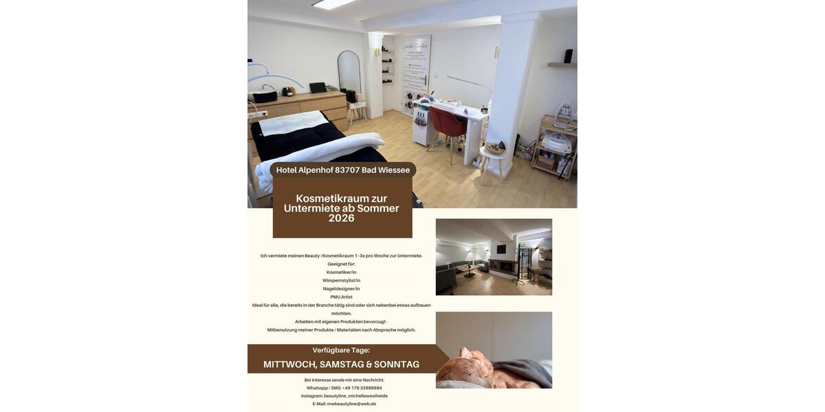 Gewerbeobjekt Bad Wiessee - 260&euro; | Angebot:26271783