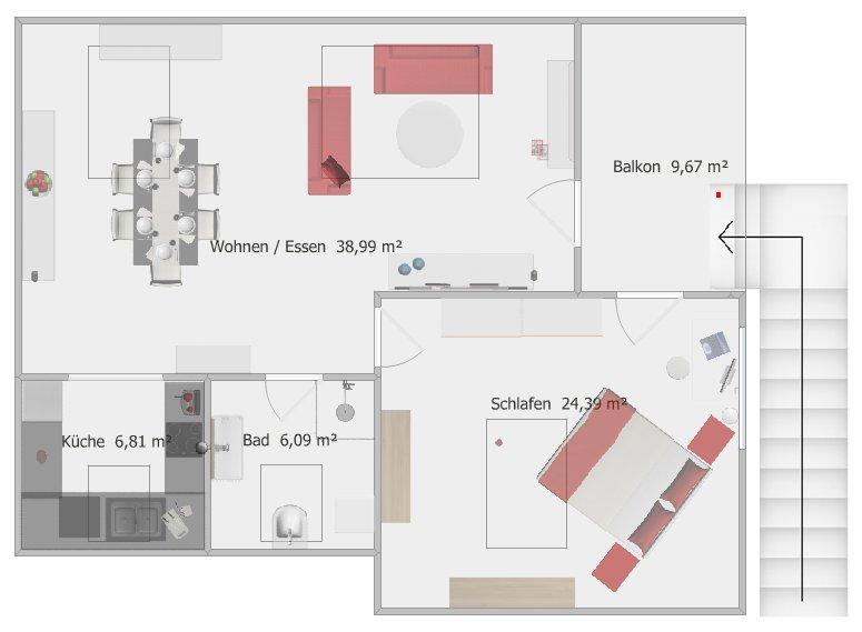 Loft - Studio - Atelier Vaihingen an der Enz - 2 Zimmer, 81 m&sup2;, 1.200&euro; | Angebot:26022433