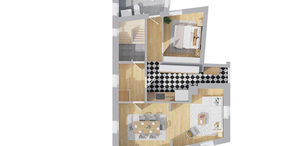 Frisch saniert! - Stilvolle 2-Zimmer-Wohnung mit Charme im Herzen von Erding 2 zimmer