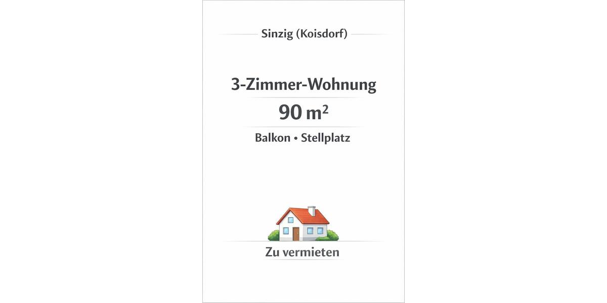 Etagenwohnung Sinzig - 3 Zimmer, 90 m&sup2;, 890&euro; | Angebot:25162319