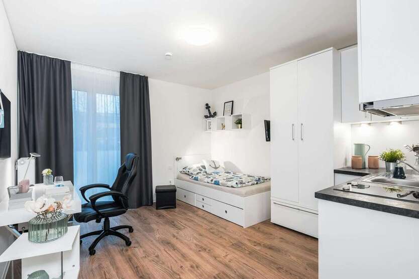 Wohnen auf Zeit in Hamburg 1.057 € 1 zimmer