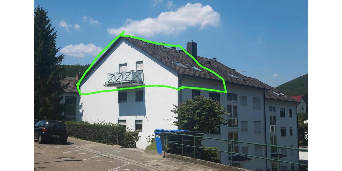 Dachgeschoßwohnung Bad Dürkheim - 2 Zimmer, 61 m&sup2;, 800&euro; | Angebot:25614283