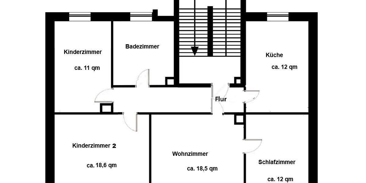 Etagenwohnung Wurzen - 4 Zimmer, 90 m&sup2;, 600&euro; | Angebot:26490308